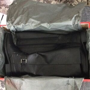 Women's Black Faux Leather Boot